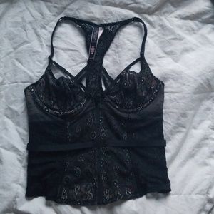 SOLD Victoria's Secret Zip-Up Lace Corset